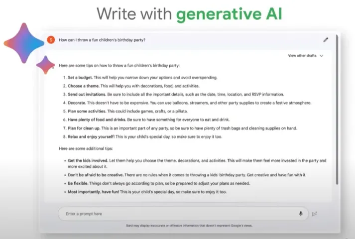 Escribe con IA generativa
