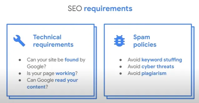 Requerimientos del SEO